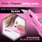 Pink Power Pink Box Cutter Retractable, Pink Utility Knife for Carpet, Box Cutter Knife Heavy Duty with 3 Blades and Storage Compartment - Box Opener Pocket Utility Pink Knife Tools for Women - 5 Pack